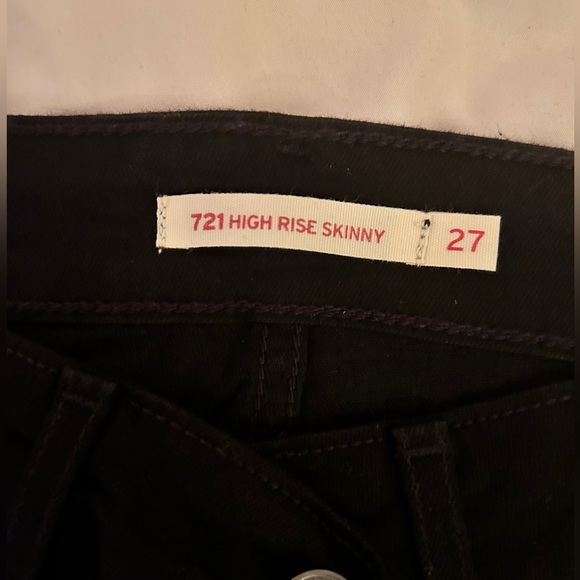 Levi’s Women’s 721 High Rise Skinny Jeans size 27 - Picture 4 of 4